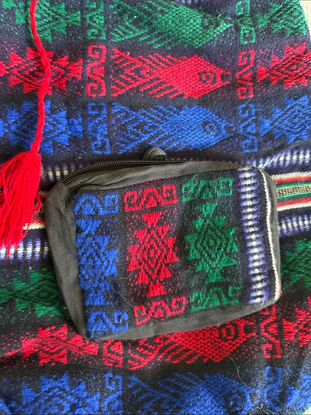 Bohemian Multicolor Woven Backpack